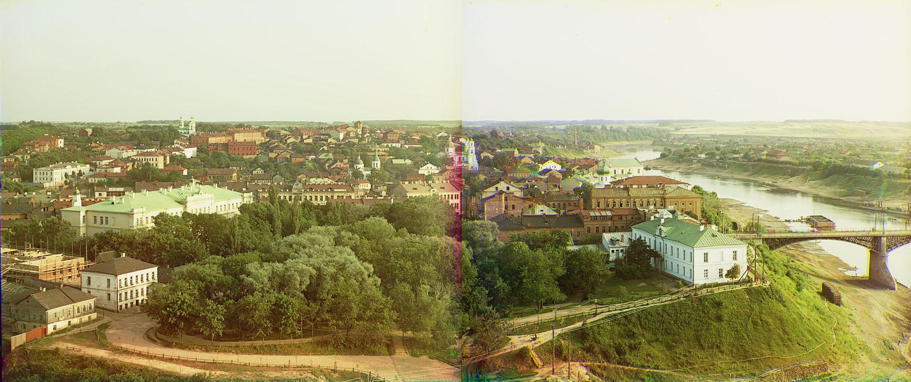 Витебск с начала ХХ века с Успенской горы на фото Сергея Прокудина-Горского