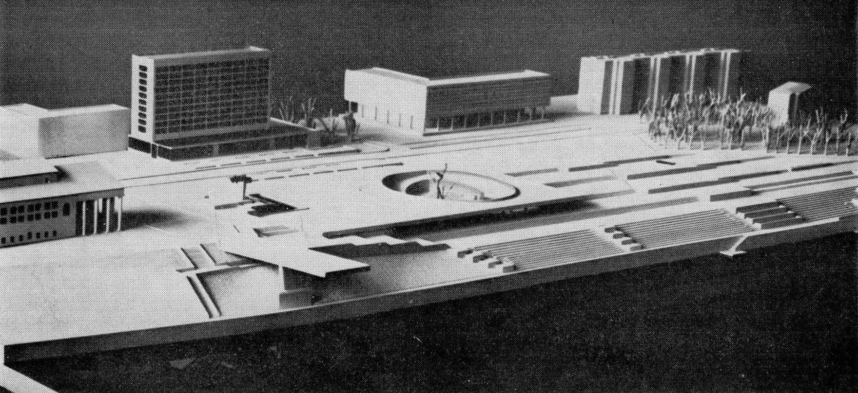 Проект реконструкции площади 1000-летия. Из книги Т.Чернявской Архитектура Витебска (1980 год)
