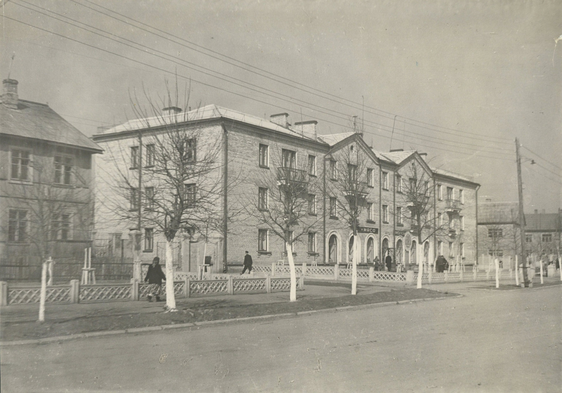 Дом № 12 по улице 3-й Социалистической в конце 1950-х годов. Из фондов БГАНТД