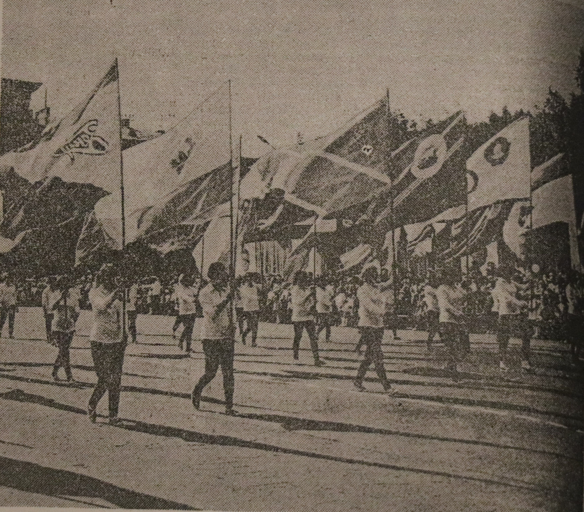 31 августа 1974 года. Парад физкультурников. Витебский рабочий, 1 сентября 1974 г.