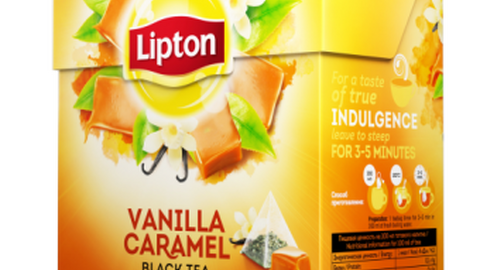Чай LIPTON Vanilla Caramel 20*1,7 г черный