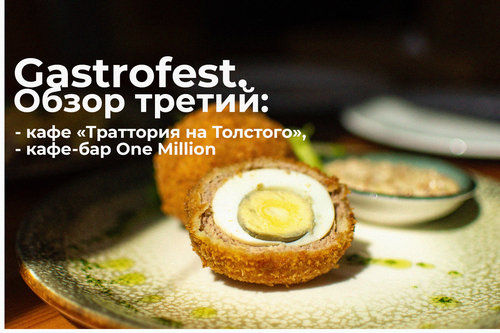 Gastrofest 2024 в Витебске. Обзор третий. Кафе «Траттория на Толстого» и One Million