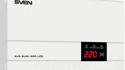 Стабилизатор напряжения Sven AVR SLIM-500 LCD