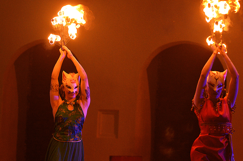 Огненный спектакль по произведениям группы «Король и Шут» показали в Витебске